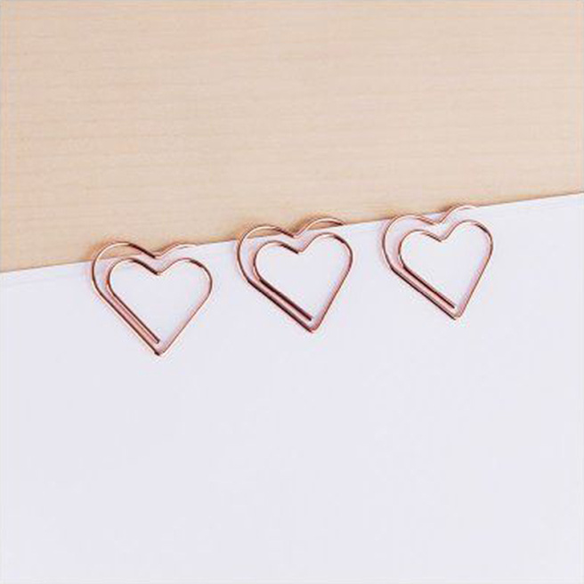 Agrafe 27 mm, Meshu "Hearts", 6 bucăți