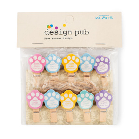 Набор прищепок для декора, Лапки 2.5 см