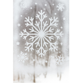 Șablon fulg de zapada tip S1, 17,8 x 12,7 cm