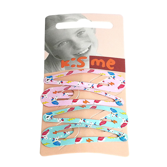 Set 2 buc. Agrafe de păr click-clack Unicorn