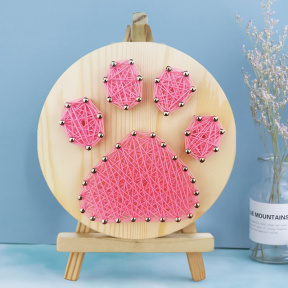 Творческий набор. Изонить 11x11 "Розовая лапка"