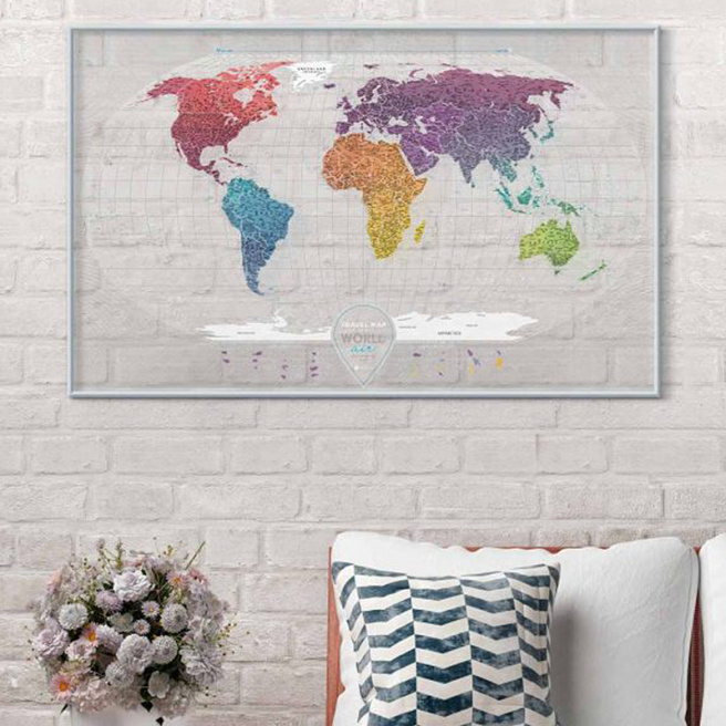 Постер Скретч-карта мира "Travel Map" Air 60x96 см