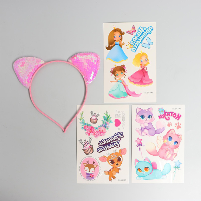 Set de tatuaje pentru copii cu bentiță „Baby Bambi”