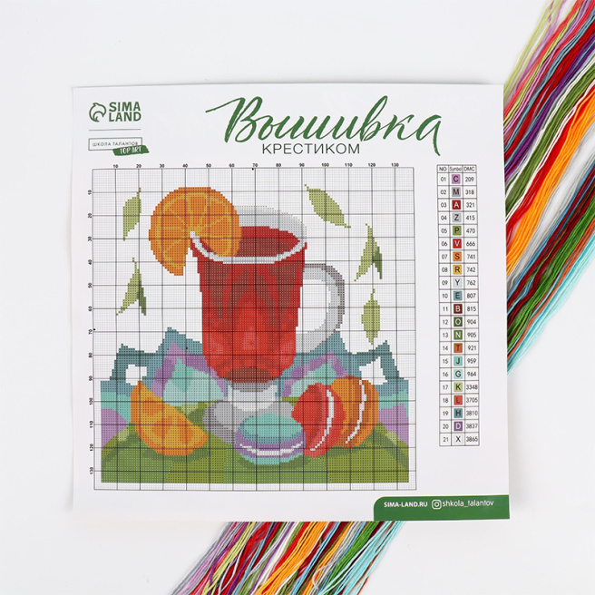 Set broderie cruciuliță „Gustul picant”, 25x25 cm