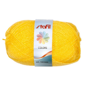 Fir de tricotat Stafil Colors, acrilic, 50g, 133 m, culoare galben