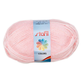 Fir de tricotat Stafil Colors, acrilic, 50g, 133 m, culoare roz deschis