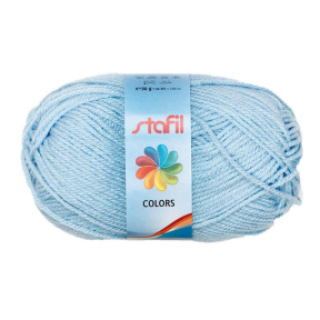 Fir de tricotat Stafil Colors, acrilic, 50g, 133 m, culoare albastru