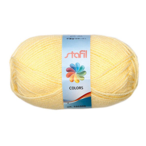 Fir de tricotat Stafil Colors, acrilic, 50g, 133 m, culoare galben deschis