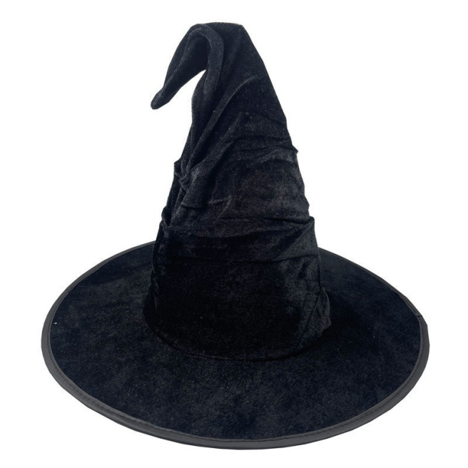 Accesorii de Halloween: Pălărie neagră de vrăjitoare 38 cm