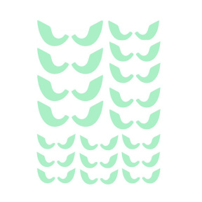 Autocolante pentru ferestre fosforescente: Ochii 21х29 cm (18 bucăți)