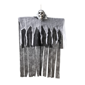 Articole de Halloween. Fantomă suspendată cu craniu, 85x60 cm