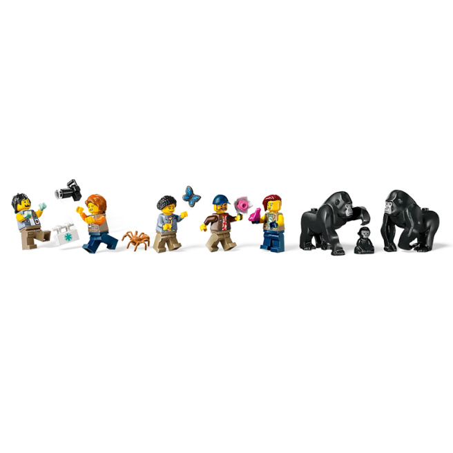 Constructor LEGO City Elicopterul Jungle Explorer la tabăra de bază