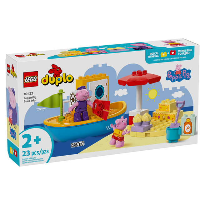 Constructor LEGO DUPLO Excursie cu barca cu Peppa Pig
