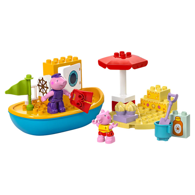 Constructor LEGO DUPLO Excursie cu barca cu Peppa Pig