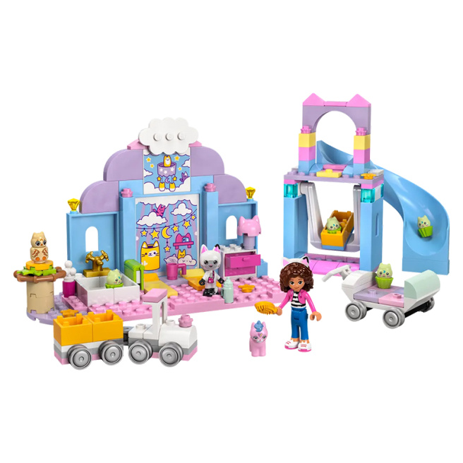 Constructor LEGO Gabby`s Dollhouse Îngrijirea pisicii Gabby