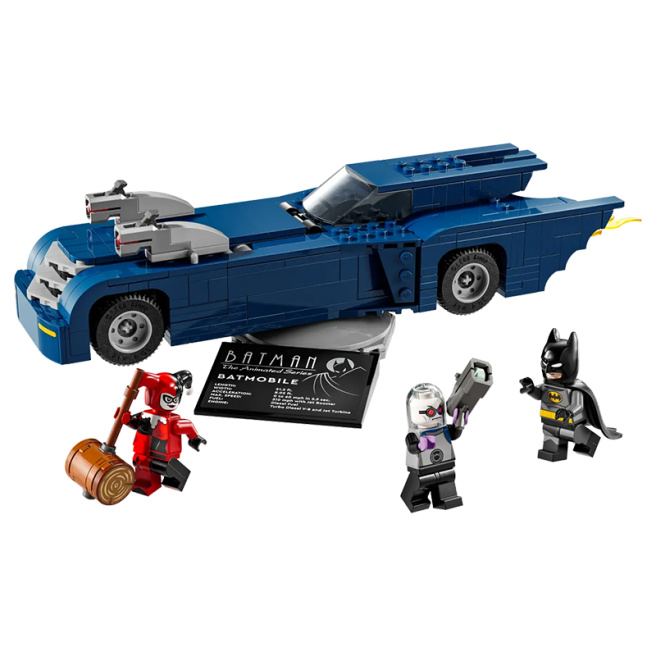 Constructor LEGO Batman Movie Batman în Batmobile versus Harley Quinn și Mr Freeze