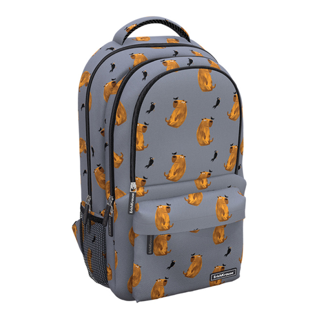 Школьный рюкзак EK с тремя отделениями ActiveLine 22L Capybara