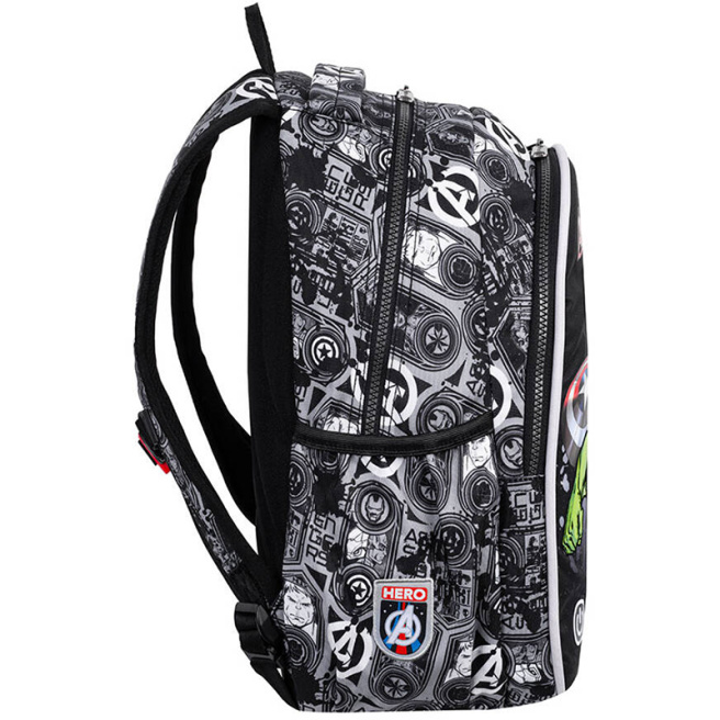 Школьный рюкзак CoolPack Disney с двумя отделениями 22L, Avengers, Led
