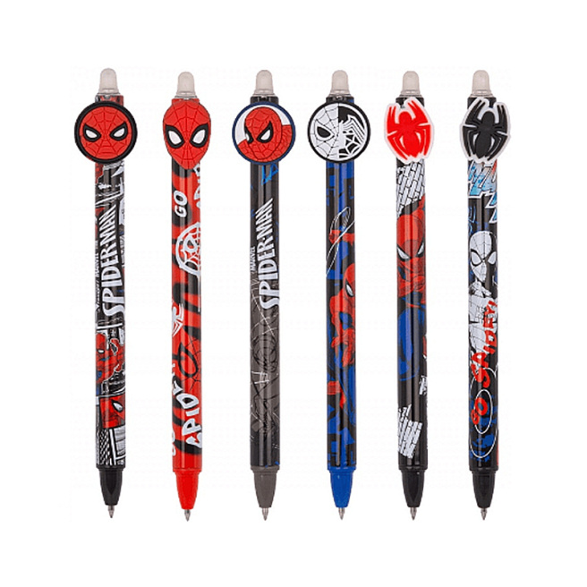 Pix cu gel ce se șterge Colorino Spiderman albastru, 0,5mm