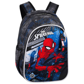 Школьный рюкзак CoolPack Disney с двумя отделениями 22L, Spiderman, Led