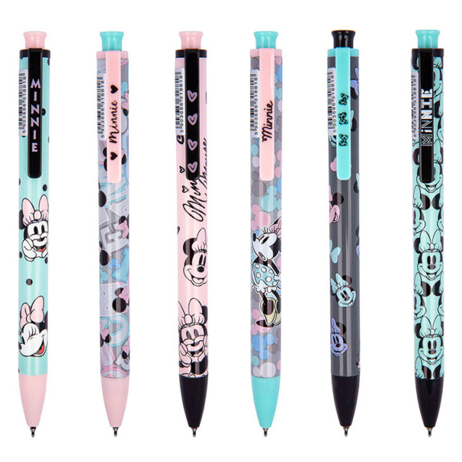 Pix cu gel automat Colorino Minnie Mouse, 0.7mm, albastru