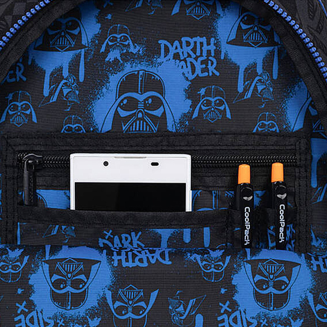 Ghiozdan CoolPack Disney cu 2 compartimente 22L, Star Wars, Led