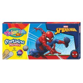 Plastilina Colorino Spiderman, 12 culori