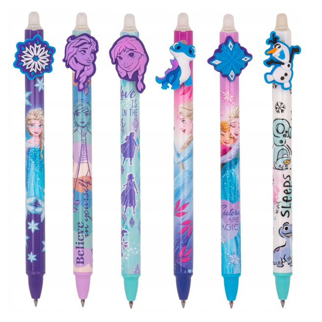 Pix cu gel ce se șterge ColorinoDisney Frozen albastru, 0,5mm