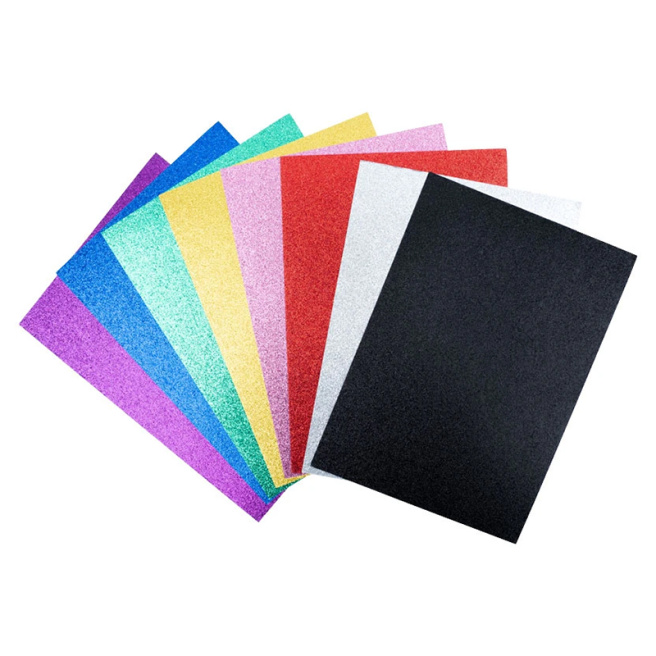 Set Carton Colorat Set carton colorat cu glitter KITE A4 8 foi, 8 culori, 290 gr/m2 ...