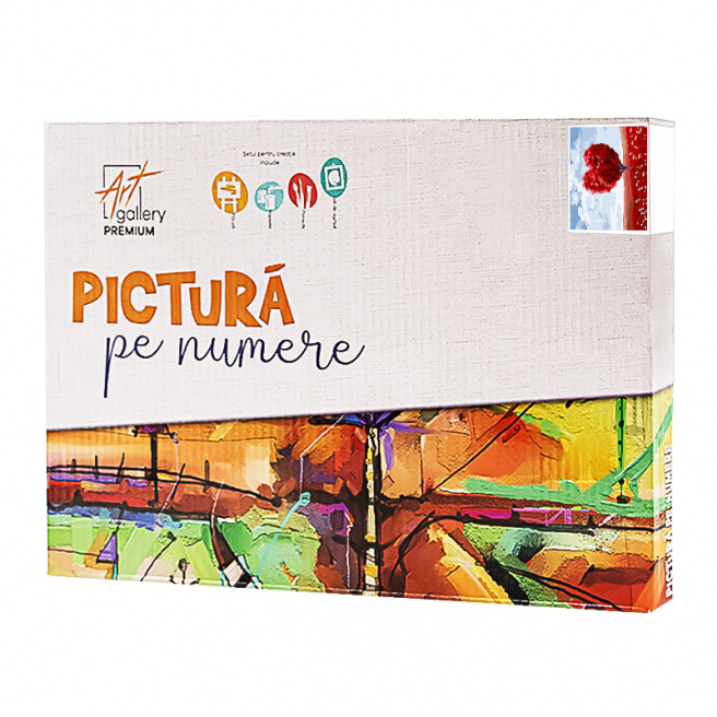 Copacul inimă 20x30 cm, pictură pe numere