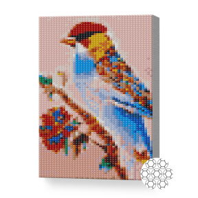 Экзотическая птица, 20x30 см, алмазная мозаика