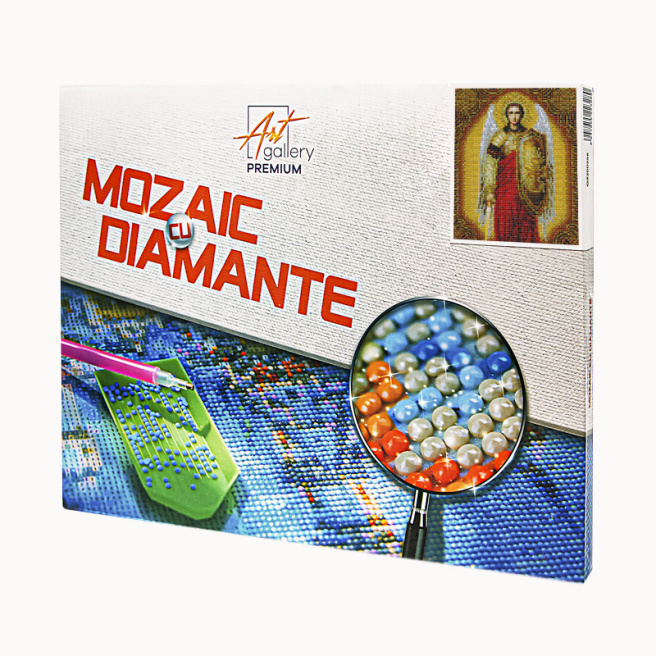 Arhanghel Mihail, 30x40 cm, mozaic cu diamante
