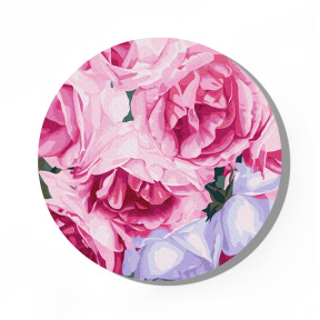 Розовые розы © Anna Steshenko d30, картина по номерам