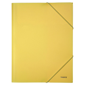 Mapă cu elastic A4 Axent Pastelini, galbenă