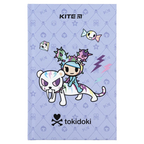 Записная книжка A6 клетка, 80 листов, Kite твердая обложка tokidoki-1