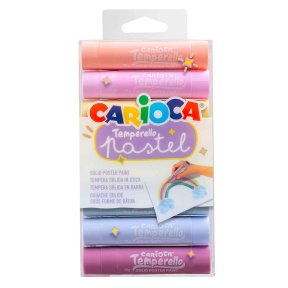 Temperă solidă Carioca Temperello Pastel 8 bucăți