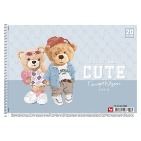 Album pentru desen cu spiră CUTIE, 20 foi, 120 gr/m2