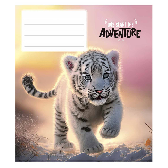 Тетрадь 12 листов, косая линейка, Школярик Adventure