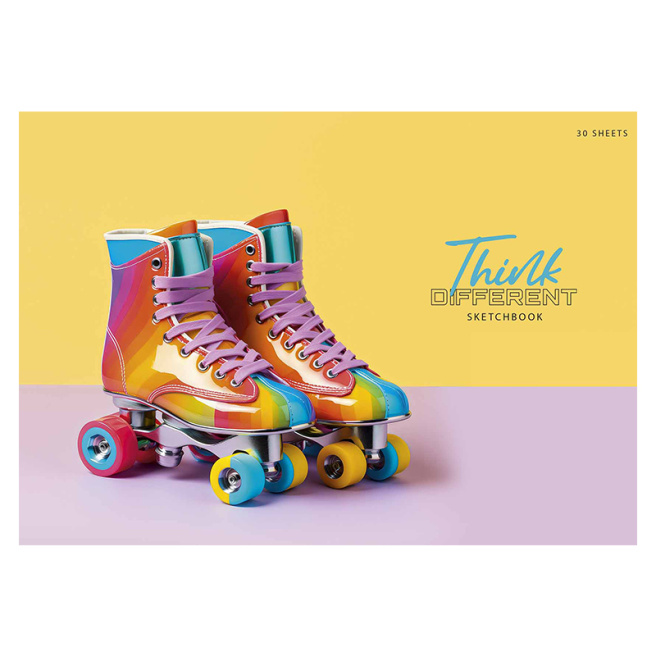 Album pentru desen pe clei A4 THINK, 30 foi, 100 g/m2