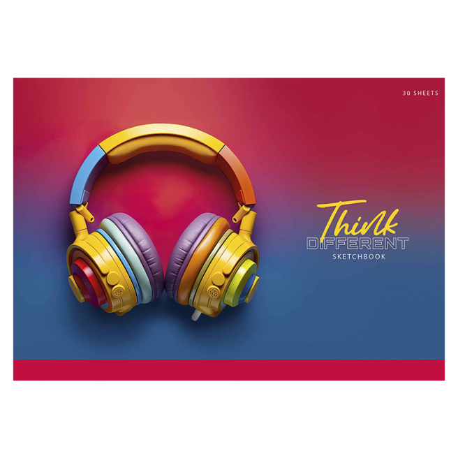 Album pentru desen pe clei A4 THINK, 30 foi, 100 g/m2