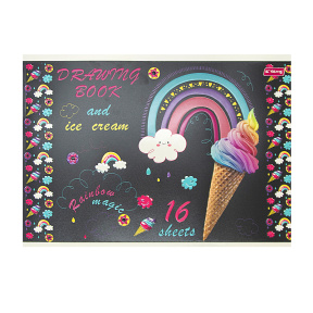 Альбом для рисования 16 листов 70 г/м, Ice Cream