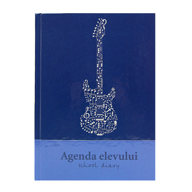 Дневник школьный NEW SCHOOL GUITAR 48 листов, твердая обложка