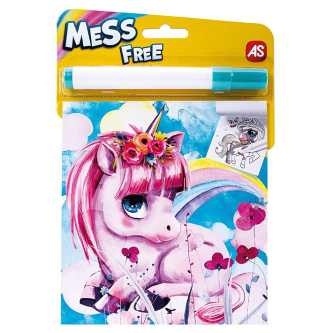 Set pentru desen mini, Unicorn, (Colorează - șterge)