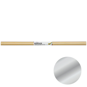 Folie pentru ambalarea cadourilor, față dublă, 50х78 cm, culoare argintiu