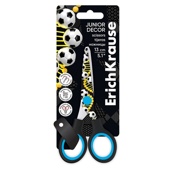 Ножницы Erich Krause Junior Decor Sport DNA 13 см