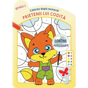 Colorez după numere. Prietenii lui Codiță