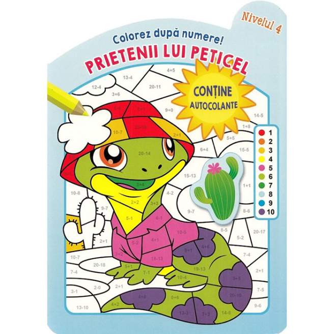 Colorez după numere. Prietenii lui Peticel