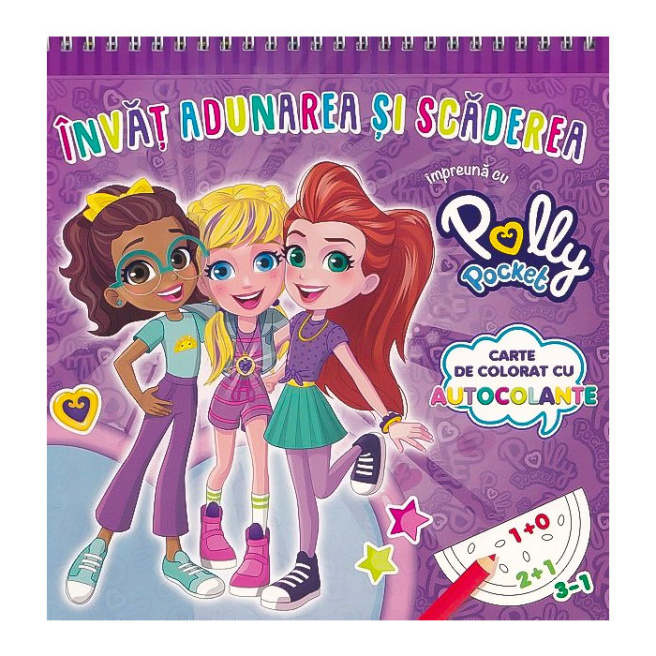 Învăț adunarea și scăderea împreună cu Polly Pocket