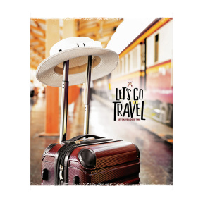 Тетрадь на спирали A5 60 листов клетка BG "Lets go travel"
