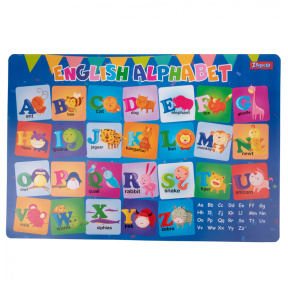 Acoperire pentru masă plastic YES "Alphabet (en)" 43x29 cm